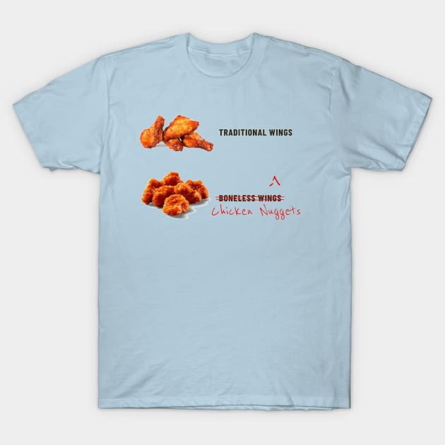 They Aren't Boneless Wings! T-Shirt by EarB&B Disney Podcast